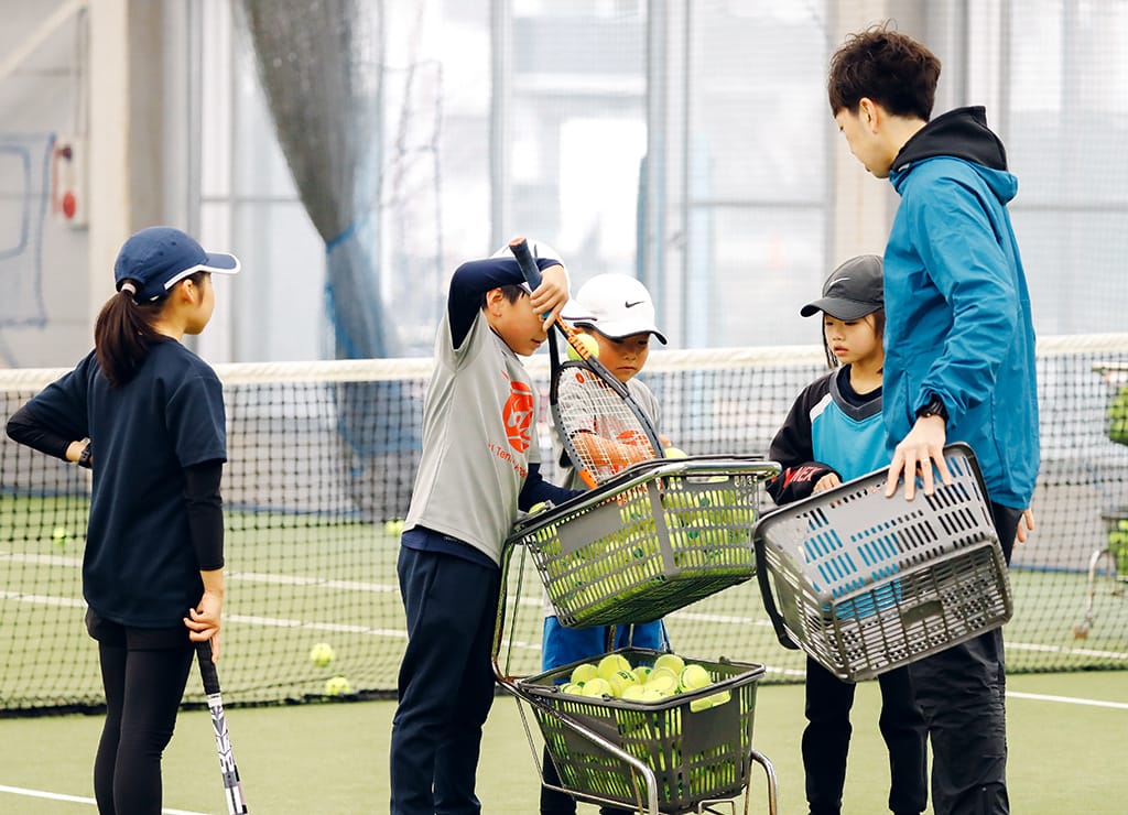 ボール回収の様子